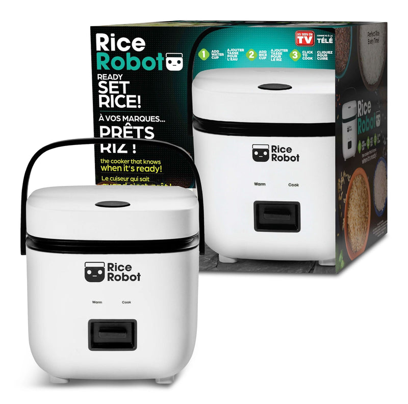 As Seen On TV Ceramic Nonstick Rice Cooker, White, 1-qt Z1