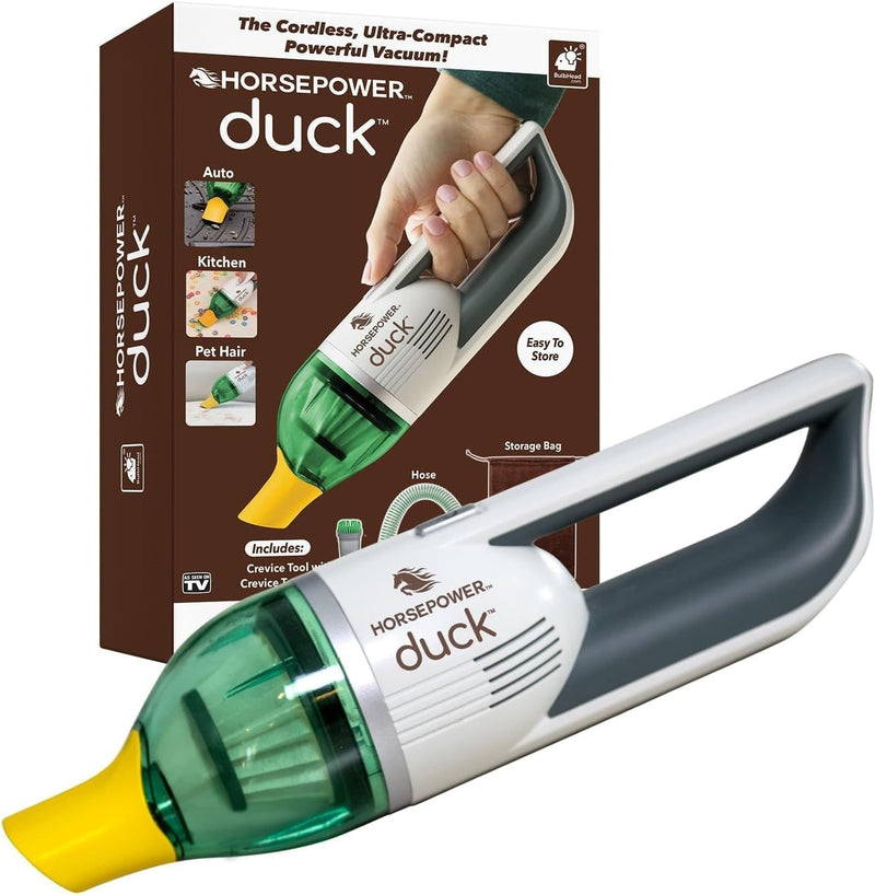As Seen On TV Horsepower Duck Ultra-Compact Cordless Handheld Vacuum Y2