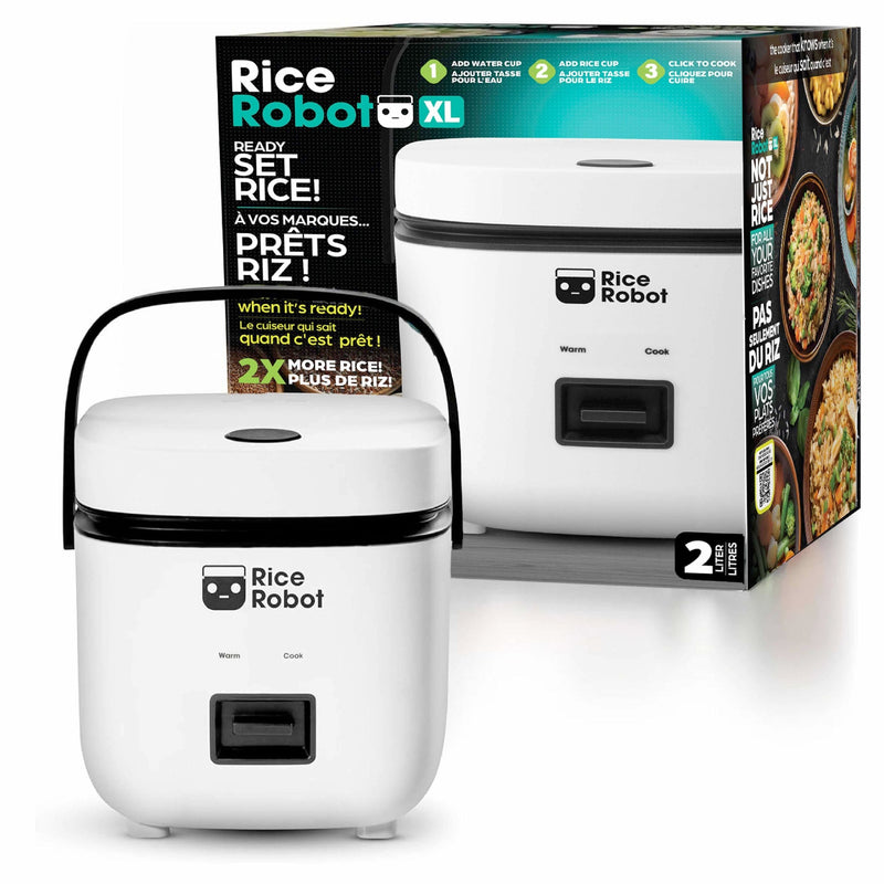 As Seen On TV Nonstick Rice Cooker Robot, Large, 2-L Capacity N5