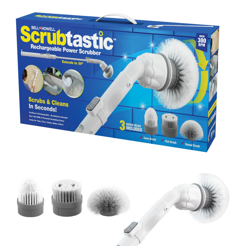 As Seen On TV Scrubtastic Rechargeable Power Scrubber Brush U0