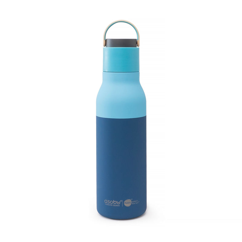 Asobu Metro Ceramic Water Bottle, 22-oz, Pastel Blue J0