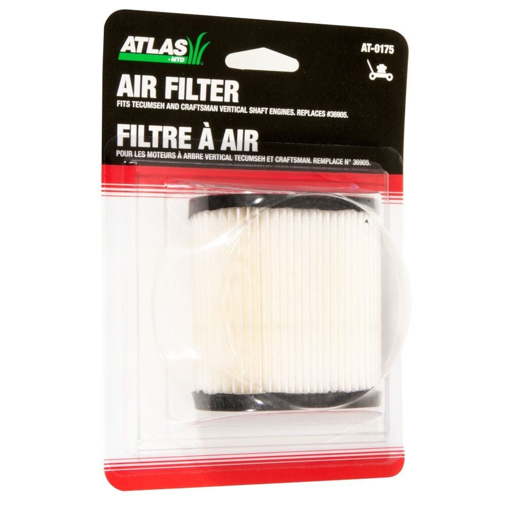 Atlas Lawn Mower Air Filter Replacement Cartridge for Tecumseh, Craftsman