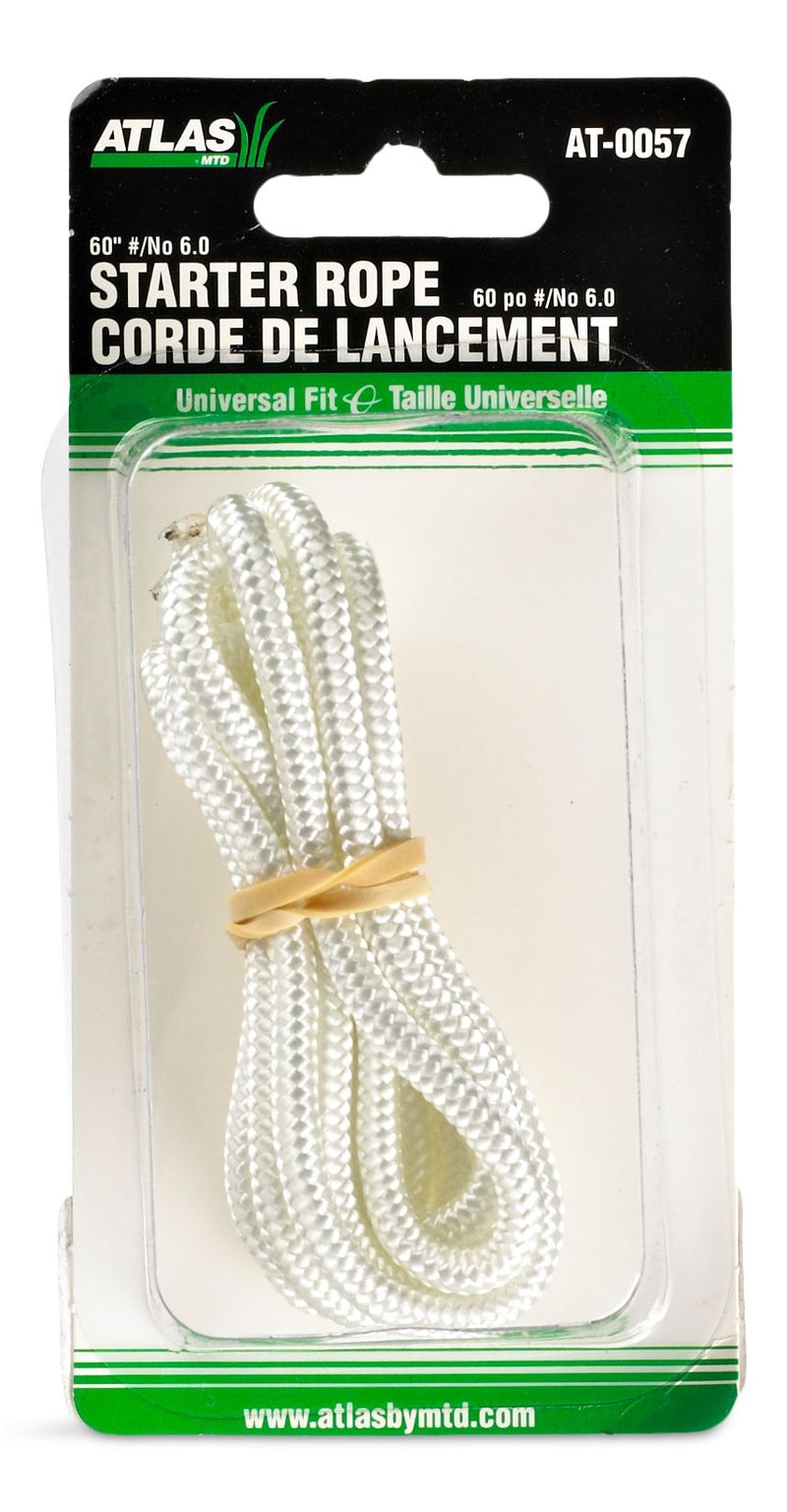 Atlas Lawn Mower Replacement Starter Cord/Rope, 60-in x 1/4-in Nylon R8
