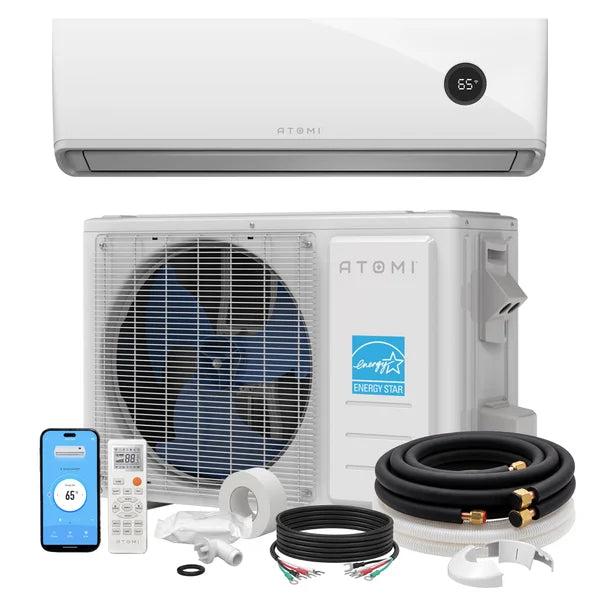 Atomi Tempestas Mini-Split Smart Air Conditioner + Heater W8