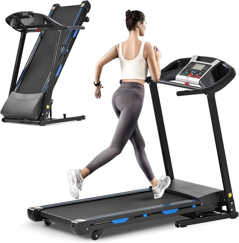 3.5HP Folding Treadmill with 15% Auto Incline 12 Preset Programs for Running Walking Exercise, 330LB Capacity, Double Running Board Shock... V8
