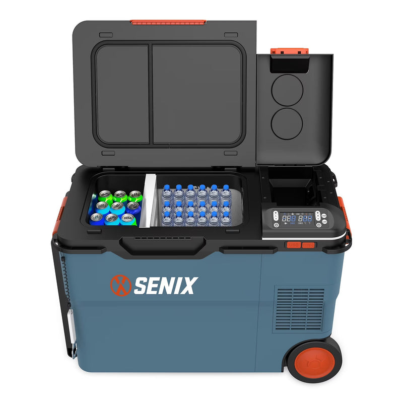 SENIX 26.4 Quart Portable Cooler/Warmer with Dual Mode Temperature Control, USB Ports, and Hybrid Power Options, Mini Fridge for Camping,... I1