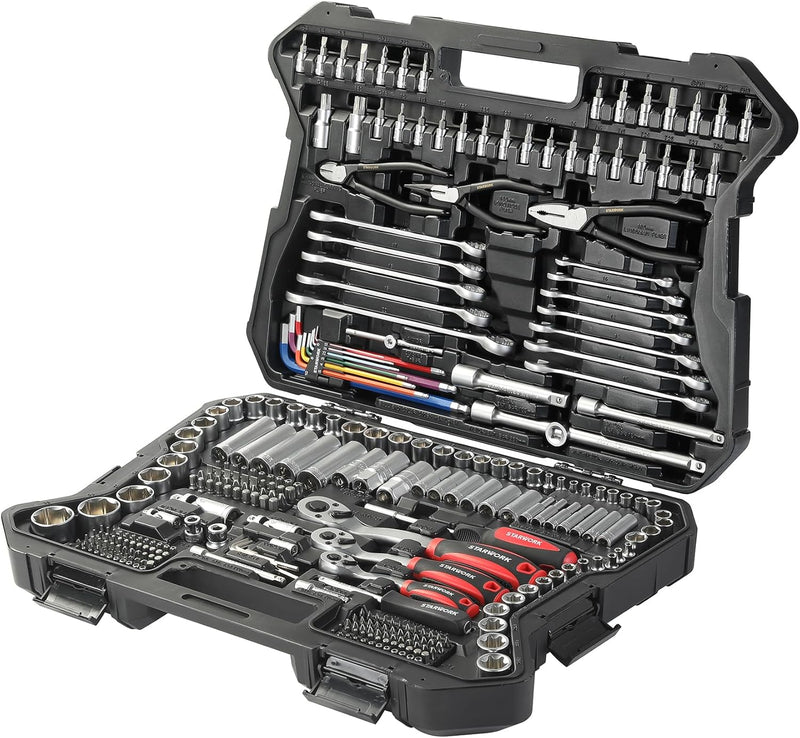 314-Piece Mechanics Tool Set and Socket Set, Professional Metric Set Q6
