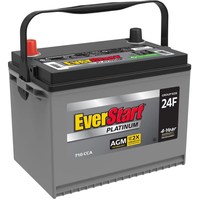 EverStart Platinum AGM Automotive Battery, Group Size 24F 12 Volt, 750 CCA - MadeInUSA B3