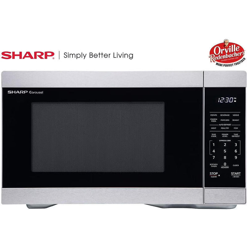 Sharp 1.1 CF Countertop Microwave Oven, Orville Redenbacher s Certified C8