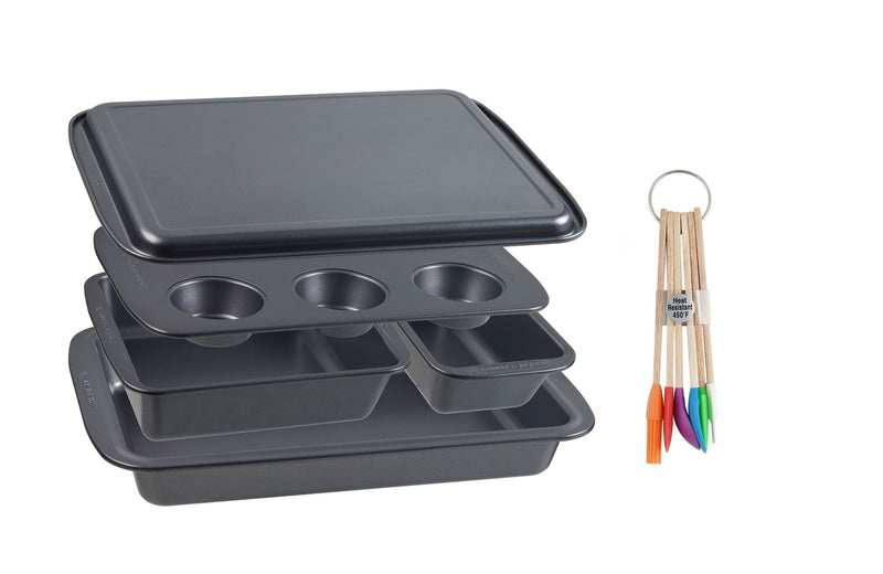 Bakers Secret 11 piece Carbon Steel Nesting Set + 6 Tools I5