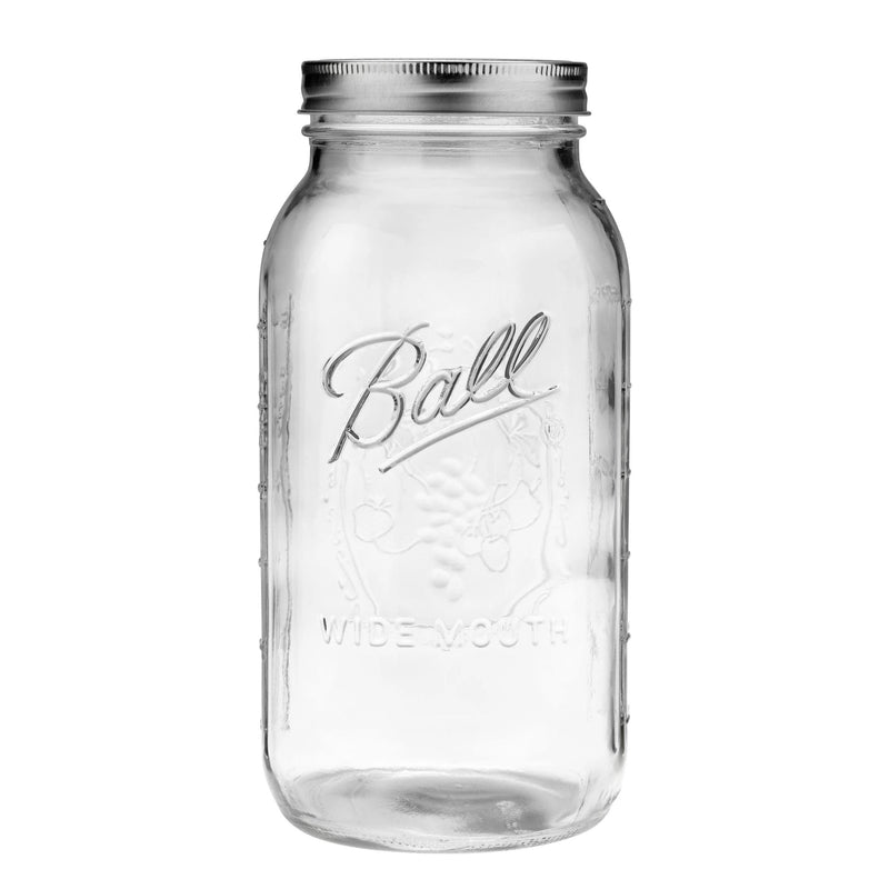 Ball Wide Mouth Half Gallon Glass Mason Jar, 64-oz/1.89-L, 6-pk X5