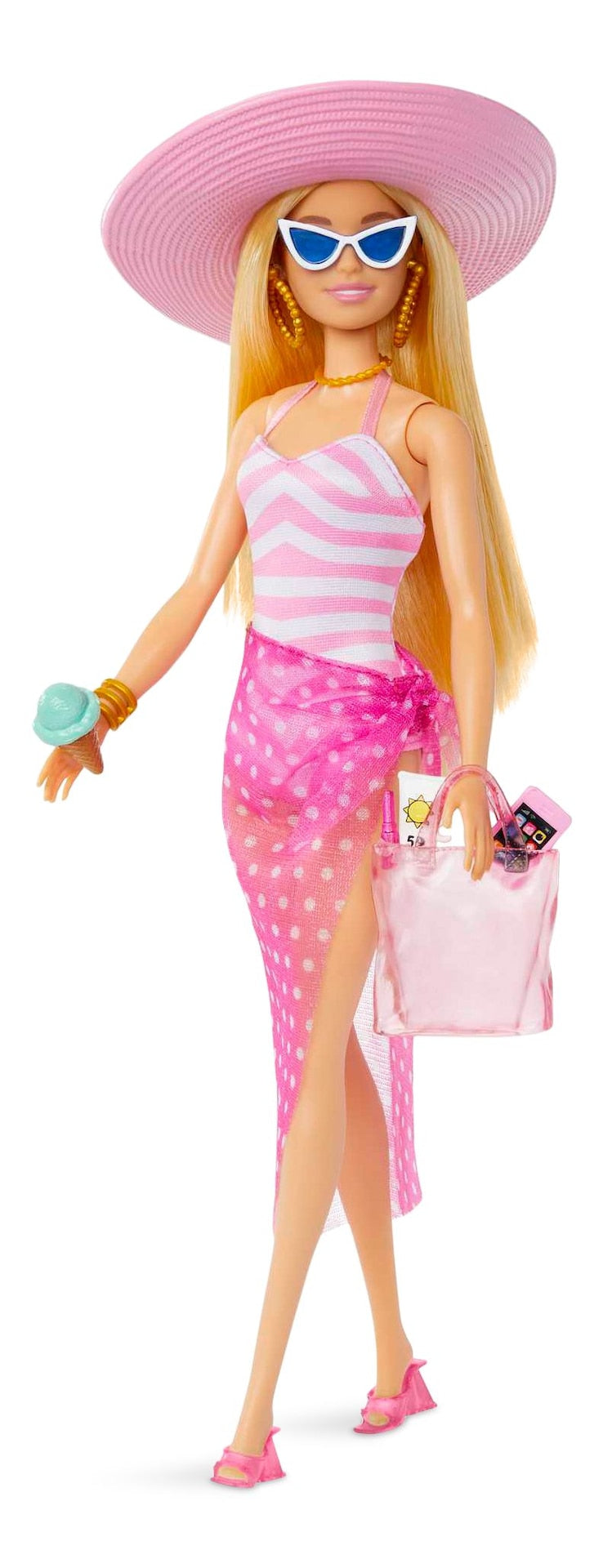 Barbie Beach-Themed Blonde Barbie Doll, Ages 3+ Q5