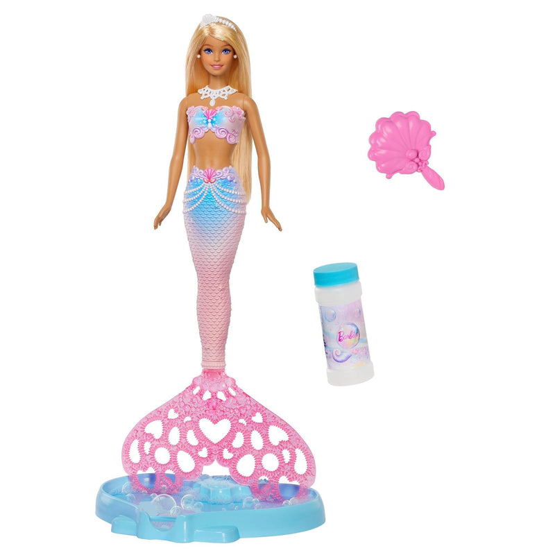 Barbie Bubble Sparkle Mermaid Doll, Ages 3+ F2