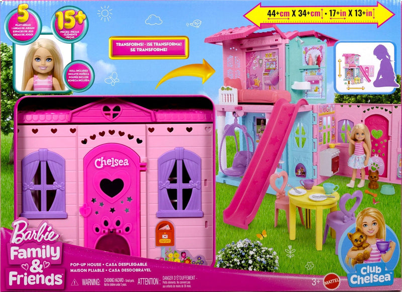 Barbie Club Chelsea Pop-Up House Playset with Accessories E0