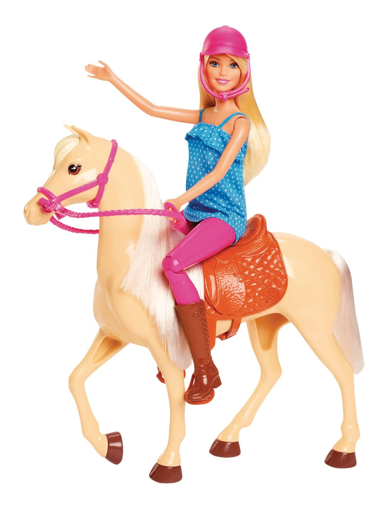 Barbie Doll & Horse Playset for Kids, Assorted, Ages 3+ O9