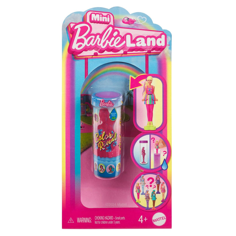 Barbie Mini BarbieLand Colour Reveal Doll with Surprise Water Reveal, Colour-Change Transformation Toy for Kids, Ages 4+, Assorted Y5