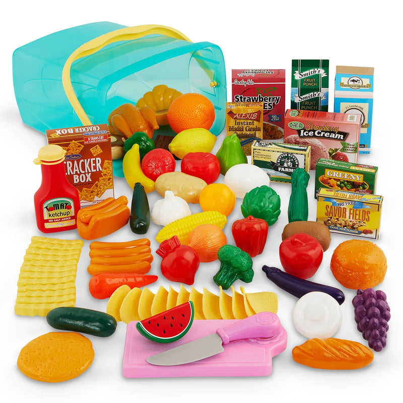 Battat Pantry in a Bucket Realistic Toy Set, 79-pc S4