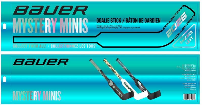 Bauer 2026 Mystery Mini Goalie Hockey Stick, 18-in Y6