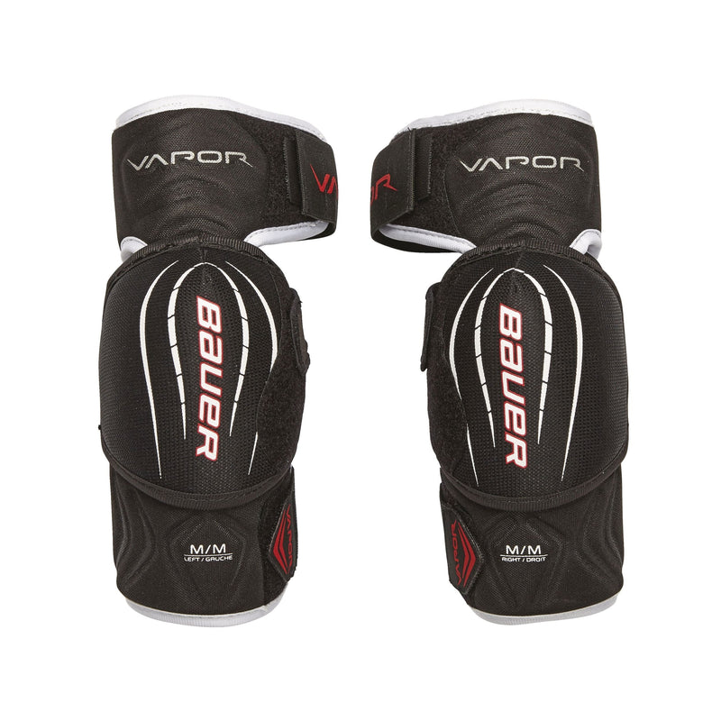Bauer Vapor X Pro Lite Junior Hockey Lightweight Elbow Pads, Black & Red I7
