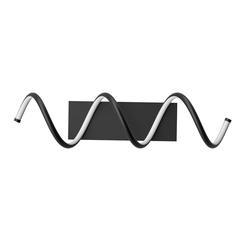 BAZZ Dante 16W/3000K Matte Black Integrated LED Wall Lamp Vanity Light S0