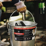 Behrens Galvanized Steel Multi-Use/Garbage Can with Locking Lid, 22-L (6 US gal)