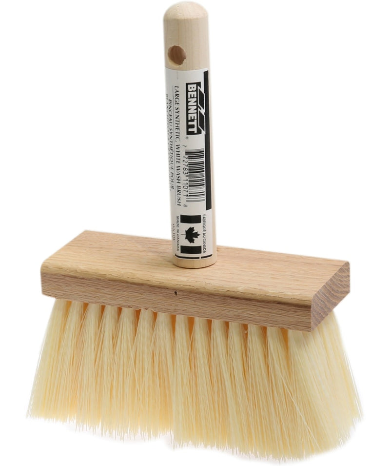 Bennett Large White Natural Fibre Wash Brush, 150-mm F6