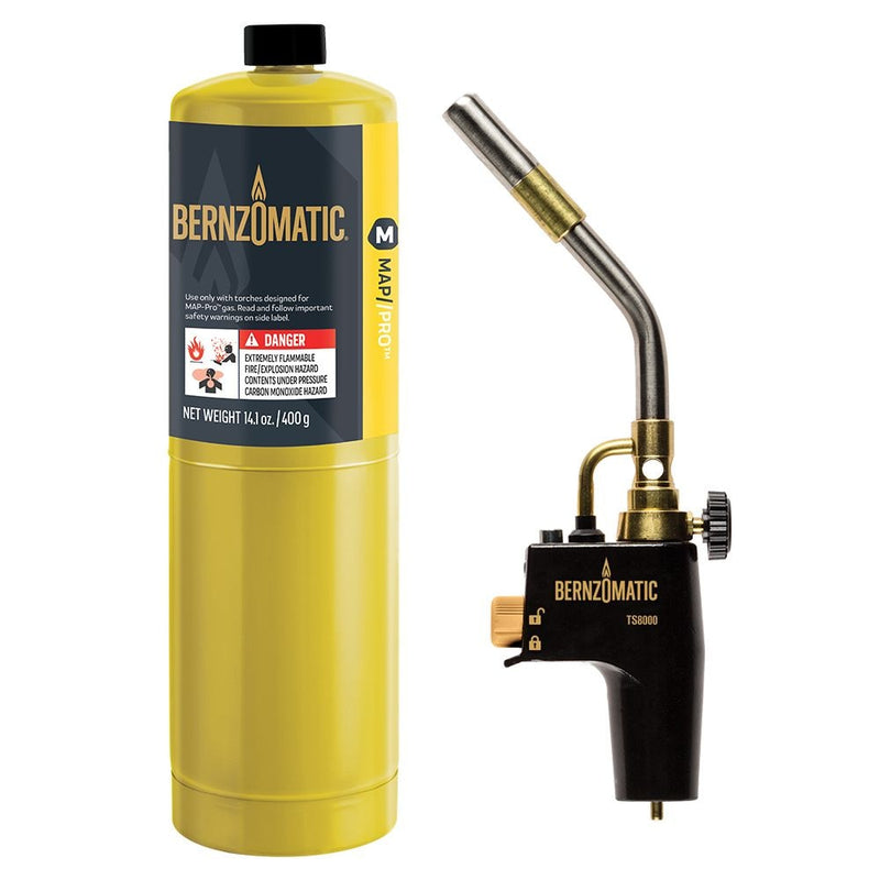 Bernzomatic TS8000 MAP-Pro Max-Heat Propane Torch Kit, 400-g X5