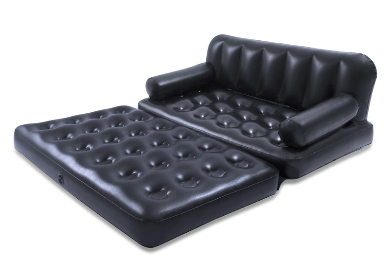 Bestway 5-in-1 Inflatable Multi-Functional Sofa Air Couch, Double, Navy X3