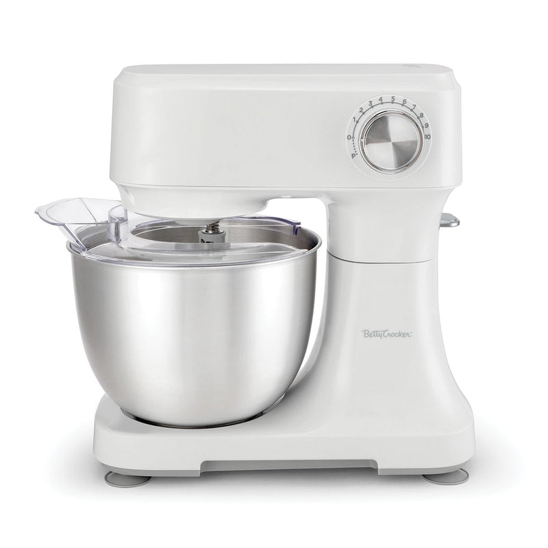 Betty Crocker 300W 10-Speed Stand Mixer, White Y0