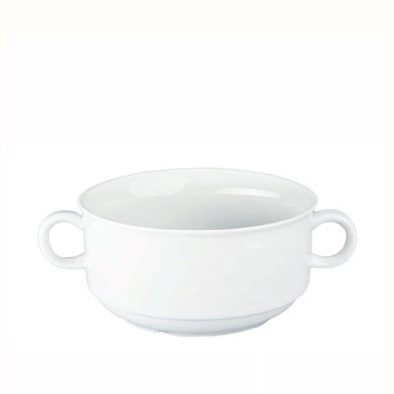 BIA Porcelain Creme Soup Bowl with Handle, White, 355-mL Y1