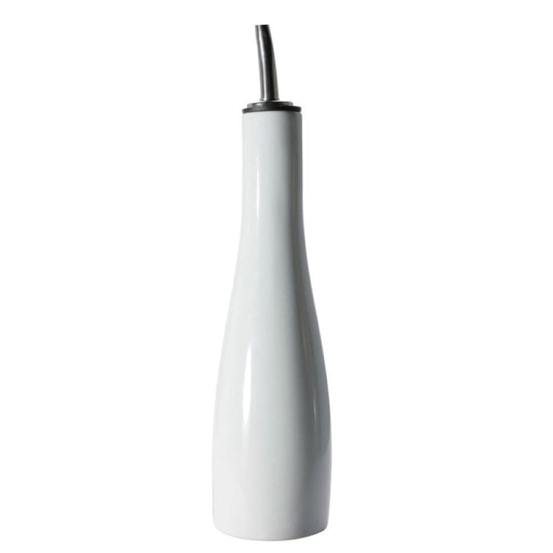 BIA Porcelain Vinegar Bottle with Pouring Spout, 10-oz, White D5