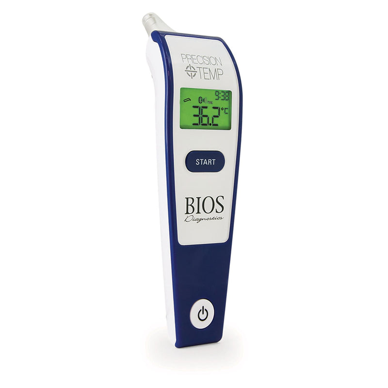Bios Diagnostics Precision Temp Digital Ear Thermometer with Bluetooth, 1-Second Reading Y4