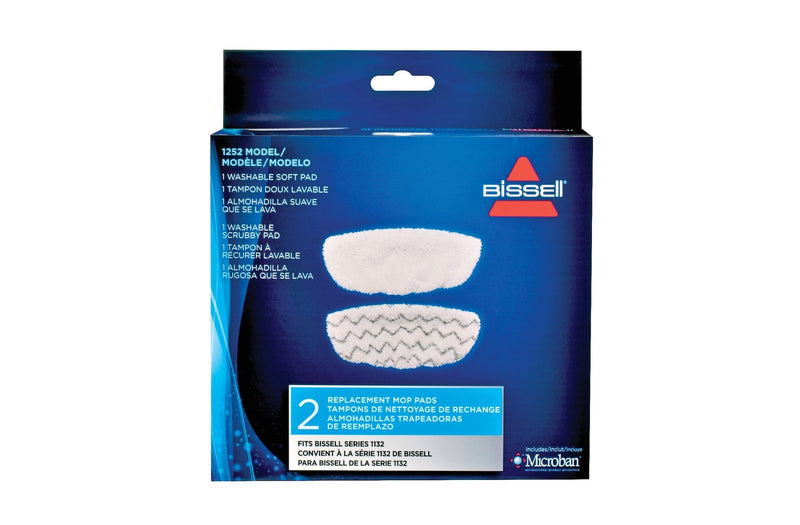 Bissell Symphony Replacement Steam Mop Pads, 2-pk N7