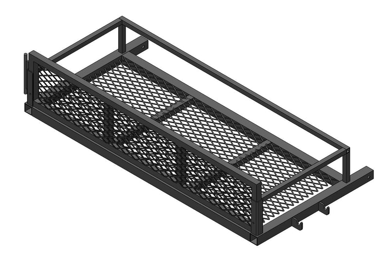 Black Bulldog Cargo Carrier add on to Mountain Lion Motorcycle Carrier O3
