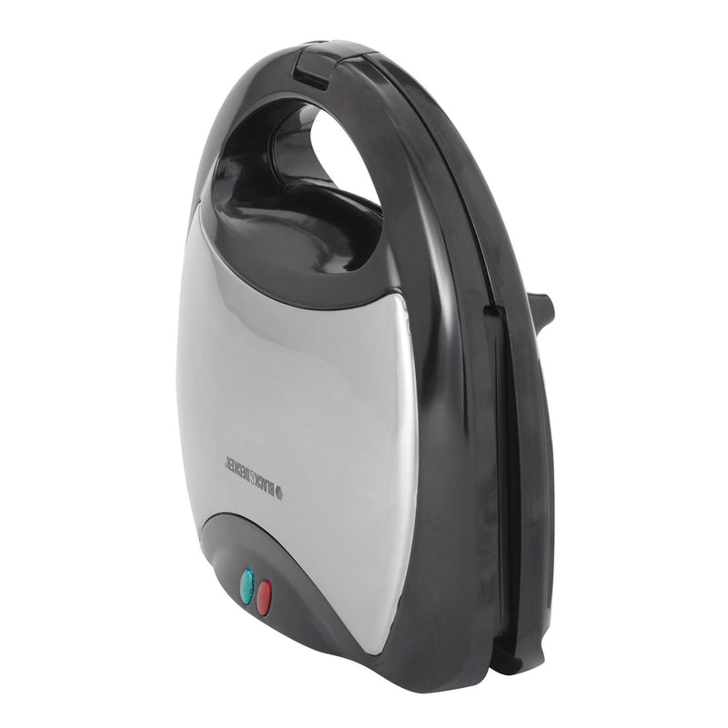 Black & Decker 4-in-1 Round Compact Waffle Maker with Interchangeable Plates & Indicator Lights F5