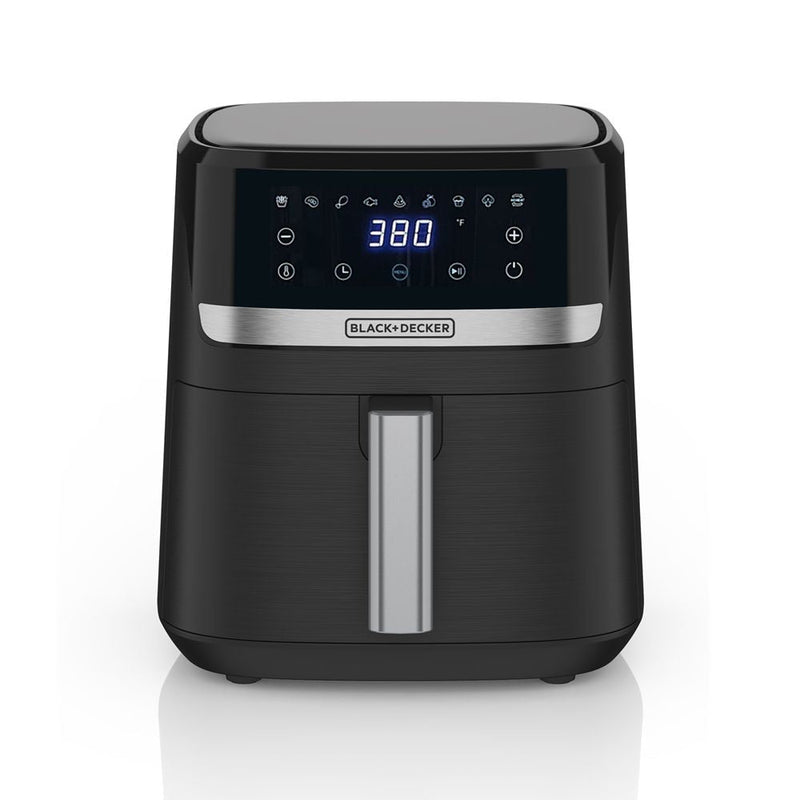 Black & Decker 8-in-1 Digital Air Fryer with Non-Stick Cooking Basket, 6-qt E8