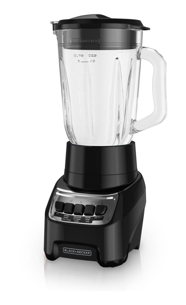 Black & Decker Blender Power Crush 4-Speed Piano Key, Black, 700W R7