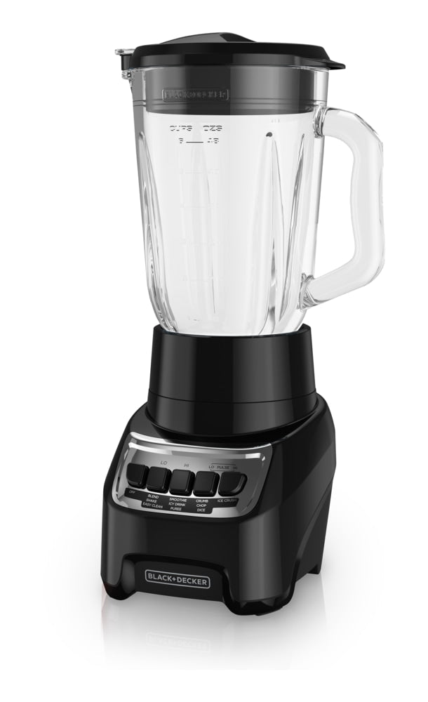 Black & Decker Blender Power Crush 4-Speed Piano Key, Black, 700W R7
