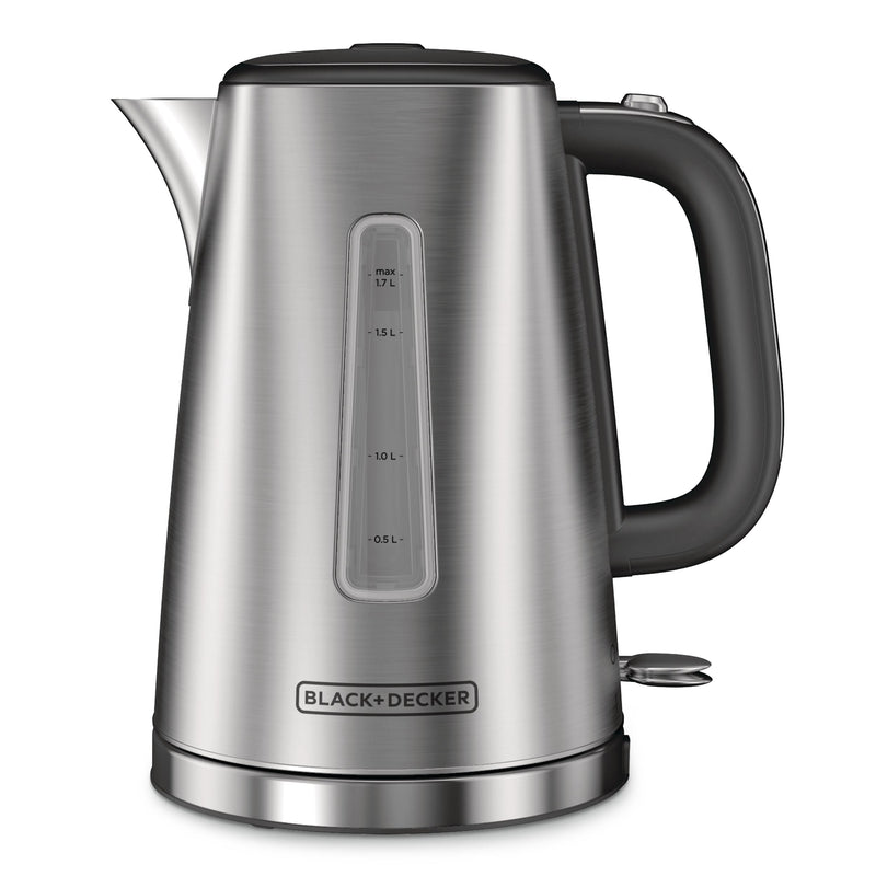 Black & Decker Kitchen Tools Cordless Electric Kettle with Auto Shut Off, Stainless Steel, 1.7L O7