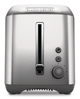 Black & Decker Kitchen Tools Extra Wide Slots Toaster with 7 Settings, Stainless Steel, 2-Slices