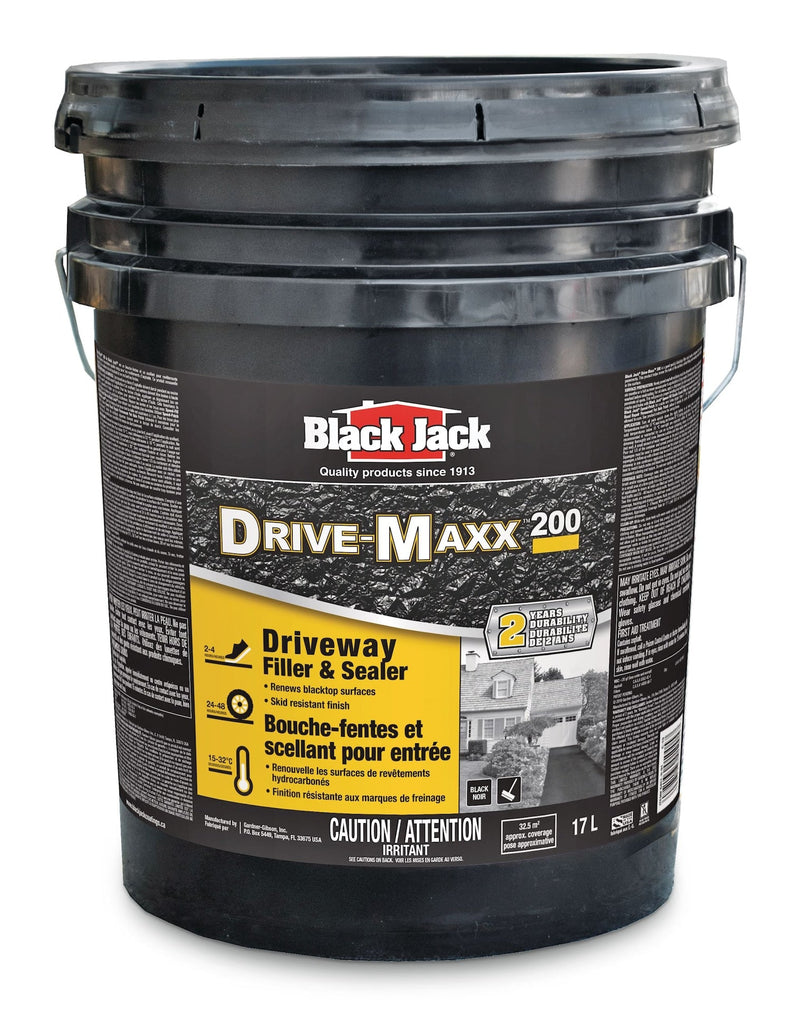 Black Jack Drive-Maxx 200 2-Year Asphalt Driveway Filler & Sealer, 32.5 sq. m Coverage, 17-L S2