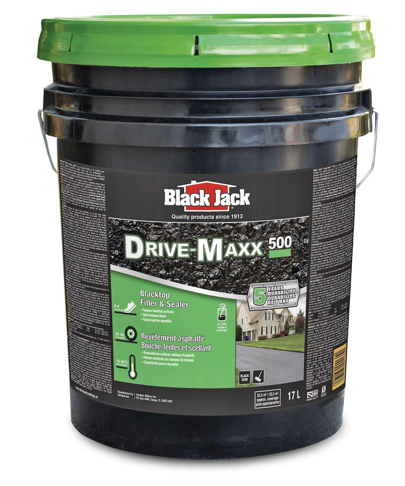 Black Jack Drive-Maxx 500 5-Year Asphalt Driveway Filler & Sealer, 32.5 sq. m Coverage, 17-L G1