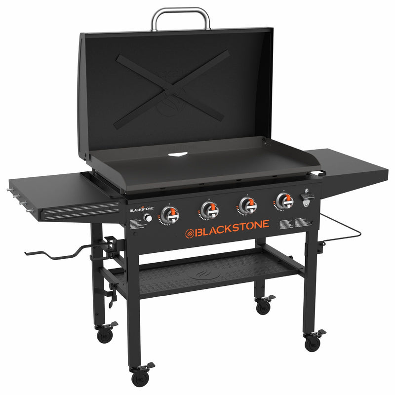 Blackstone 4-Burner LP Gas Portable Griddle with Lid, 36-in Y0