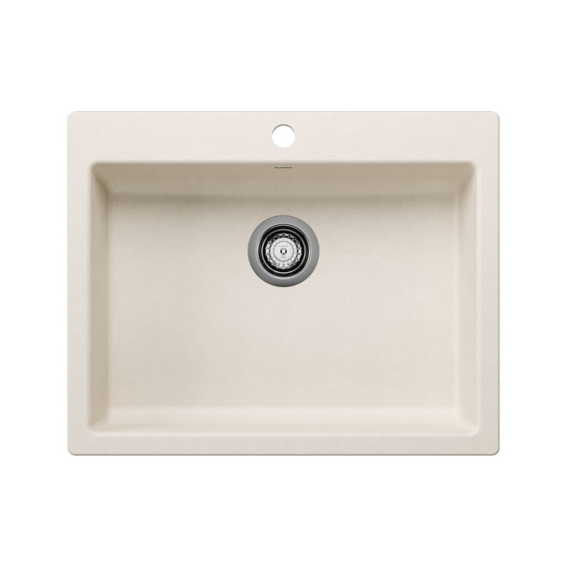 Blanco CSA Single Bowl Drop-In Kitchen Sink, Soft White, 25-in H5