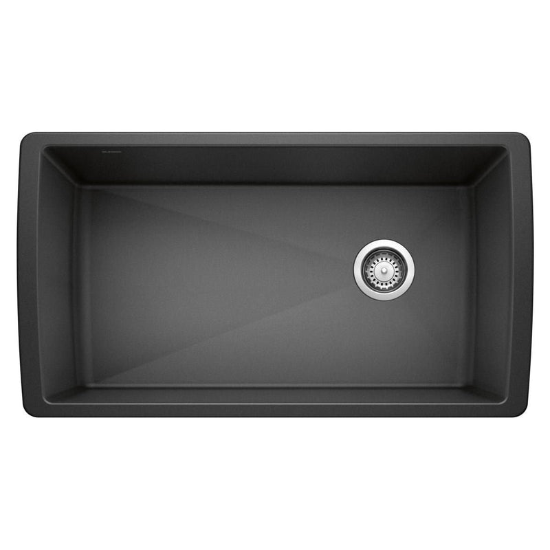 Blanco Diamond SILGRANIT 33-in Super Single Undermount Kitchen Sink, Anthracite Z8