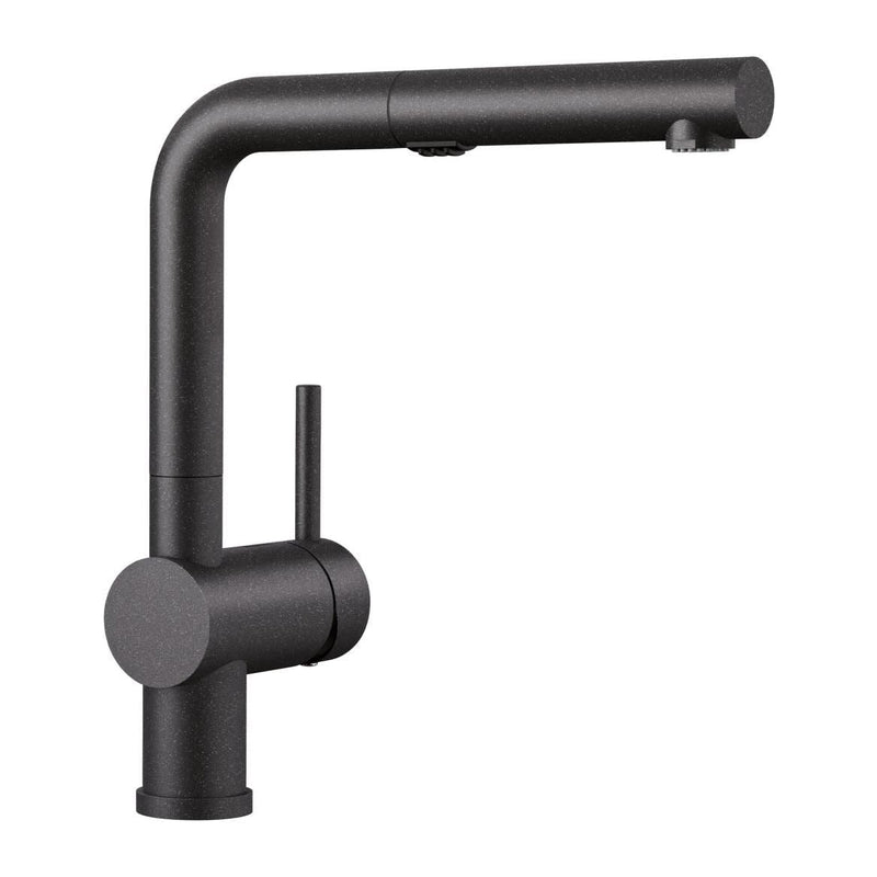 Blanco Linus Low Arc Pull-Out Dual-Spray Kitchen Faucet, Anthracite M8