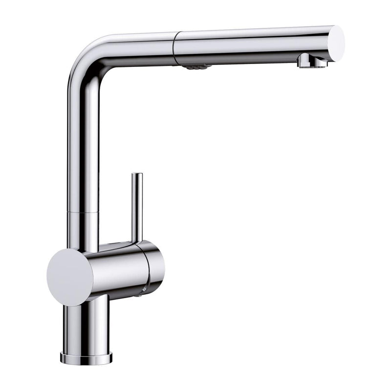 Blanco Linus Low Arc Pull-Out Dual-Spray Kitchen Faucet, Chrome C6