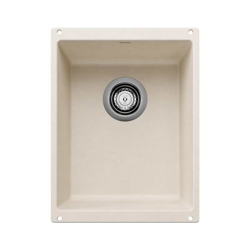 Blanco Precis SILGRANIT 13-in Undermount Bar Sink, Soft White J3