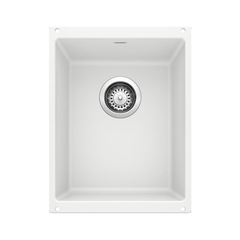Blanco Precis SILGRANIT 13-in Undermount Bar Sink, White T0
