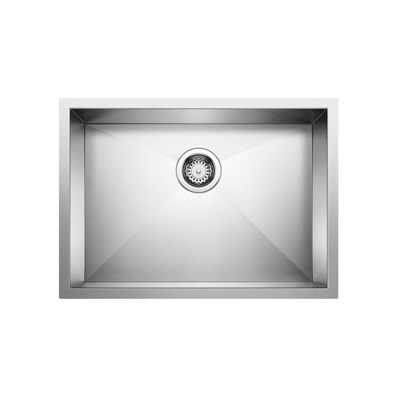 Blanco Quatrus R0 25-in Single Bowl Undermount Stainless Steel Kitchen Sink U9